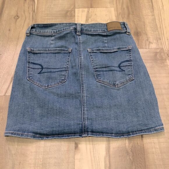 American Eagle Mini Jean Skirt High Rise size 4 - Picture 2 of 10